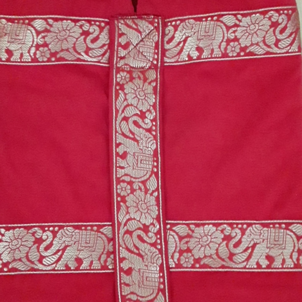 RED SILK YOGA MAT BAG - Picture 8 of 8